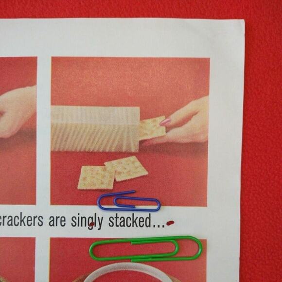 Premium Saltines Crackers‎ Reclosable Stack Pack Kitchen Art - Vtg 1961 PRINT AD - Picture 4 of 9